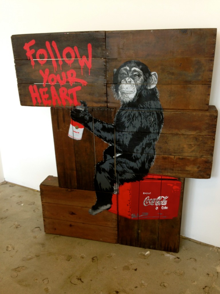 Follow Your Heart Mr.Brainwash Chimpanzee