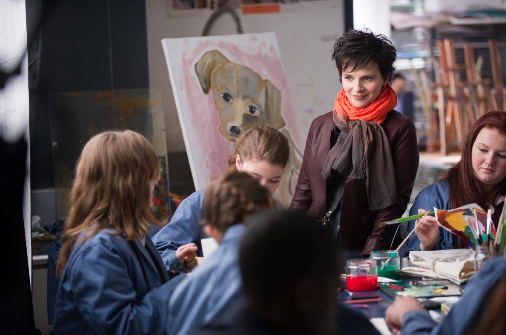 Juliette Binoche film still from wors and pictures 2013