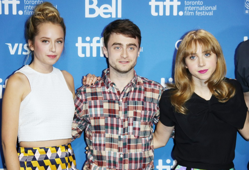 Megan Park, Daniel Radcliffe and Zoe Kazan from TIFF for film The F Word