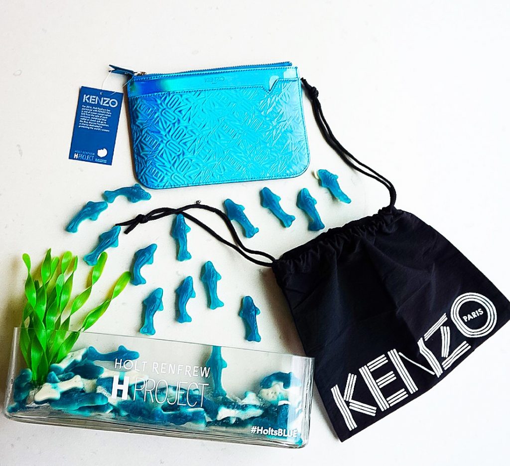 Katrina Olson-Mottahed KENZO x H Project x Blue Marine Foundation  for Holt Renfrew with dust bag